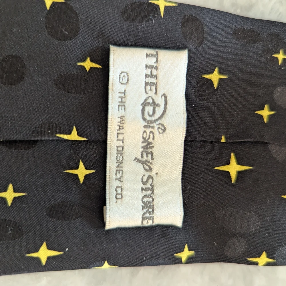 Disney Magical Castle Mens Silk Tie - Black and Blue